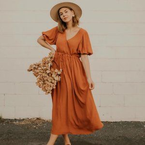 Christy Dawn Dahlia Rusty Midi Dress